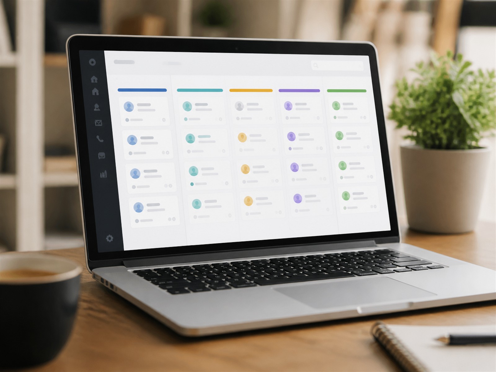 CRM 고객 관리 파이프라인 화면